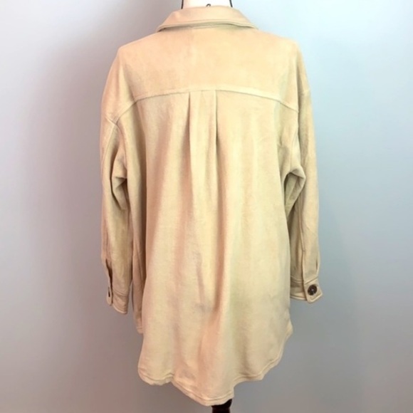 Western Plush Button Up Shirt Jacket Shacket NWT - Picture 11 of 12